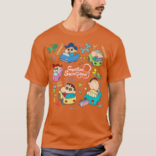 Camiseta Crayon Shin-chan Kasukabe tiempo Fiesta boeitai