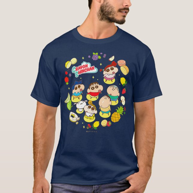 Camiseta Crayon Shin-chan Mucha fruta Tiempo de postre (Anverso)