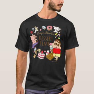 Camiseta Crayon Shin-chan Shin-chan y helado postre
