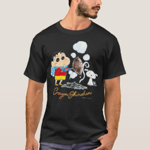 Camiseta Crayon Shin-chanShin-chan Shiro y tostado