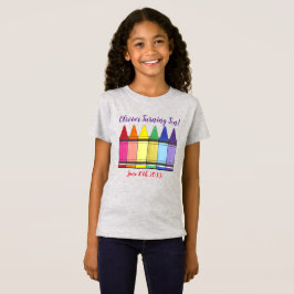Camiseta Crayones arcoiris artista fiesta de cumpleaños de