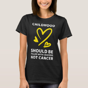 Camiseta Crayones de sensibilización sobre el cáncer infant