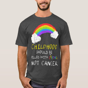 Camiseta Crayones No Apoyo a la Concienciación sobre el Cán