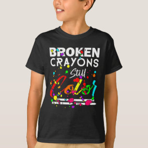 Camiseta Crayones rotos aún cubren la salud mental