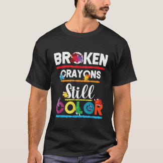 Camiseta Crayones rotos Color de la Clínica de Salud Mental
