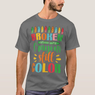 Camiseta Crayones rotos con color