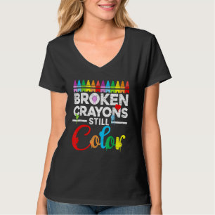 Camiseta Crayones rotos siguen coloreando la conciencia de