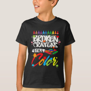 Camiseta Crayones rotos siguen coloreando la conciencia de