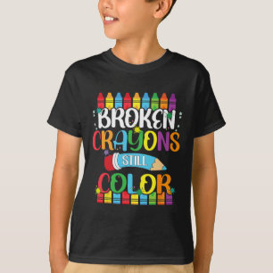 Camiseta Crayones rotos siguen coloreando la conciencia de