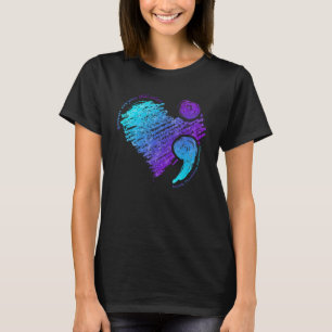 Camiseta Crayones rotos siguen coloreando la prevención del