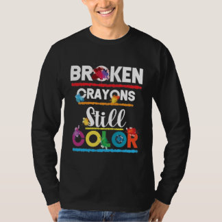 Camiseta Crayones rotos siguen coloreando la salud mental