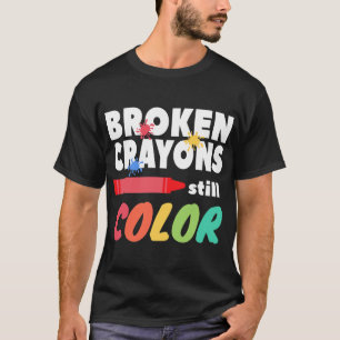 Camiseta Crayones siguen coloreando la conciencia sobre la