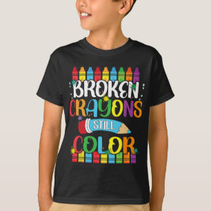 Camiseta Crayons Still Color Conciencia sobre la Salud Ment