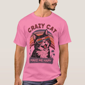 Camiseta CRAZA CAT me hace feliz