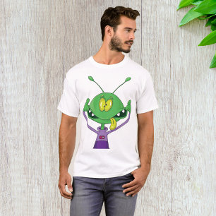 Camiseta Crazy Alien Mens T-Shirt