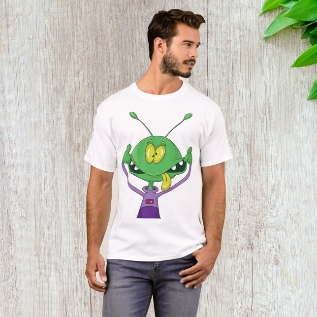 Camiseta Crazy Alien Mens T-Shirt (Subido por el creador)