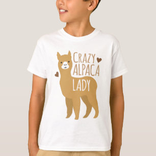 Camiseta Crazy alpaca lady