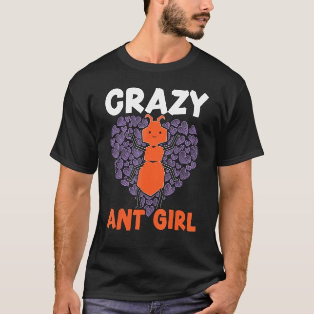 Camiseta Crazy Ant Girl Ant Whisperer Ant   Insect World An (Anverso)