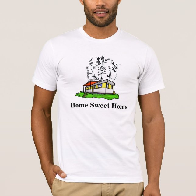 Camiseta Crazy Antenna Mobile Home Ham Radio T-shirt #1 (Anverso)