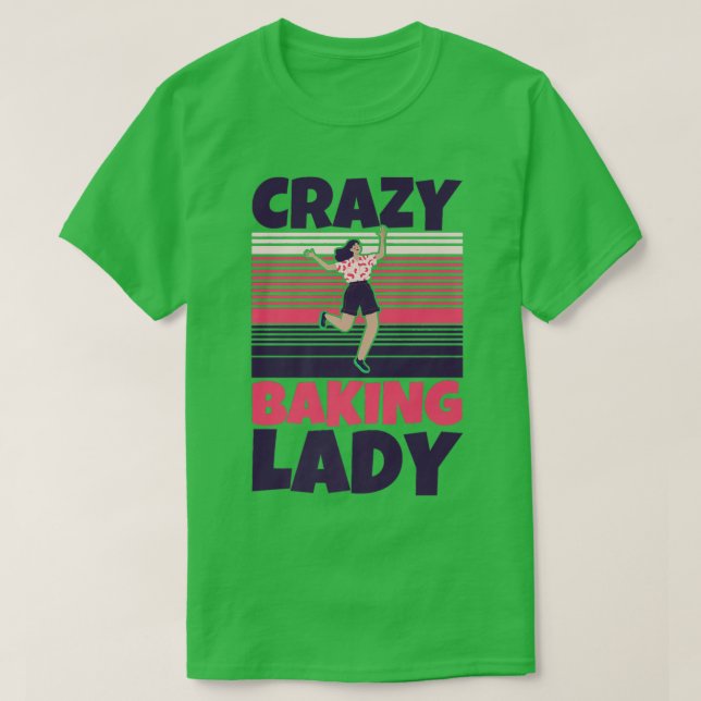 Camiseta Crazy Baking lady   (Diseño del anverso)