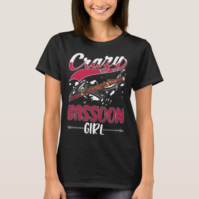 Camiseta Crazy Bassoon Girl (Anverso)