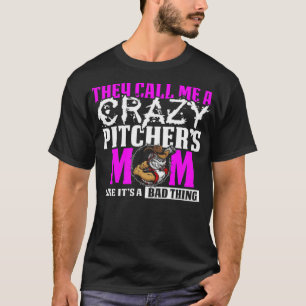 Camiseta Crazy Béisbol Pitchers Mamá bolsa de bebé