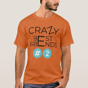 Camiseta Crazy Best Friends retro