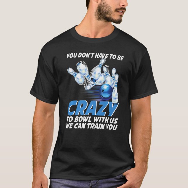 Camiseta Crazy Bowling  Bowlers Players (Anverso)