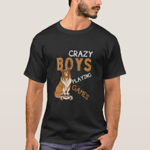 Camiseta Crazy Boys jugando videojuegos