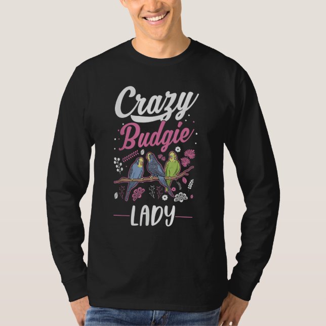 Camiseta Crazy Budgie lady Budgie Girl (Anverso)
