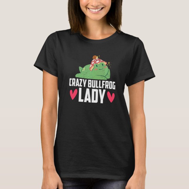 Camiseta Crazy Bullfrog Lady Frog Catch 1 (Anverso)