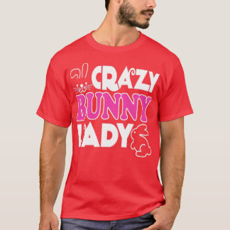 Camiseta Crazy Bunny Lady I Love Rabbit 1