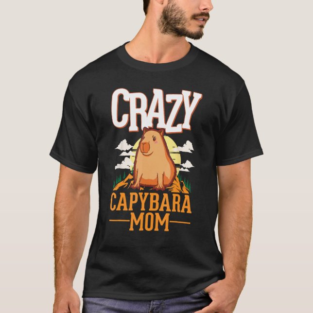 Camiseta Crazy Capybara mom Capybara Girl (Anverso)