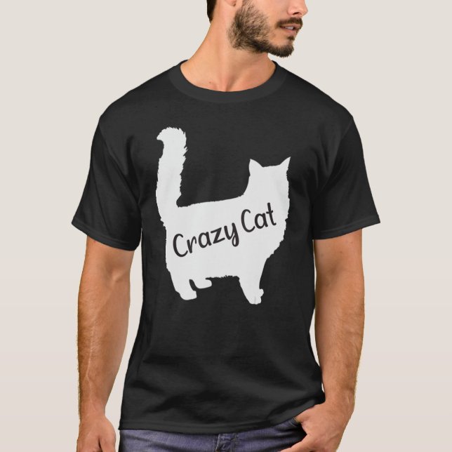 Camiseta Crazy Cat Flash Para Citas Esenciales (Anverso)
