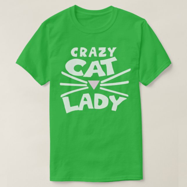 Camiseta Crazy Cat Lady2 (Diseño del anverso)