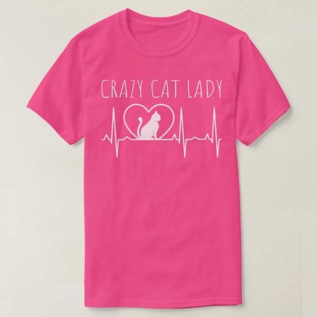 Camiseta Crazy Cat Lady 1 (Diseño del anverso)