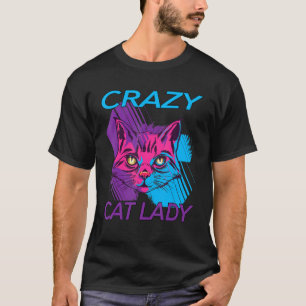Camiseta Crazy Cat Lady Cat Kitty Mom Kitten