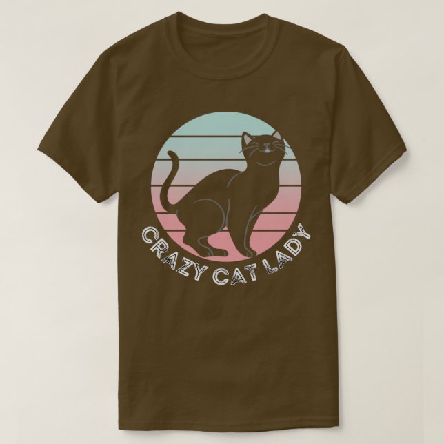 Camiseta Crazy Cat Lady Cat Merch Design1 (Diseño del anverso)