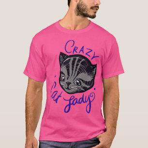 Camiseta Crazy Cat Lady Cuke Tigre Stripe Tabby Cat Art -