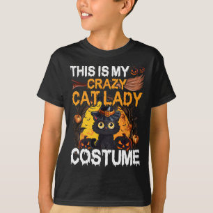 Camiseta Crazy Cat Lady Disstume Gato Negro Funny Halloween