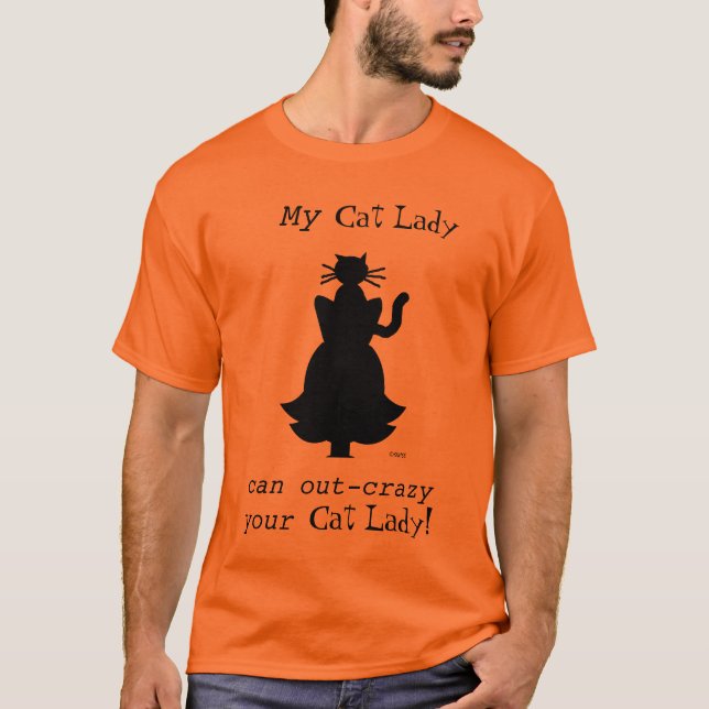 Camiseta Crazy Cat Lady Husband Tee (Anverso)