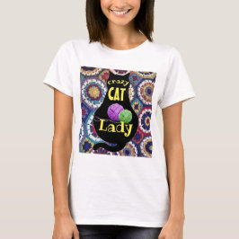 Camiseta Crazy Cat Lady Shirt