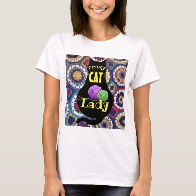 Camiseta Crazy Cat Lady Shirt (Anverso)