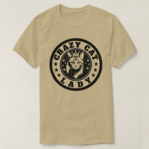 Camiseta Crazy Cat Lady Shirt