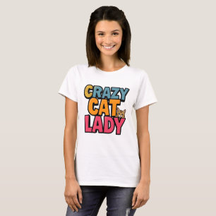 Camiseta Crazy Cat Lady T-Shirt