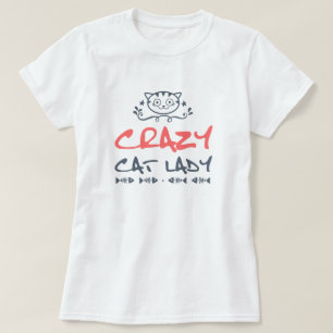 Camiseta Crazy Cat Lady T-Shirt