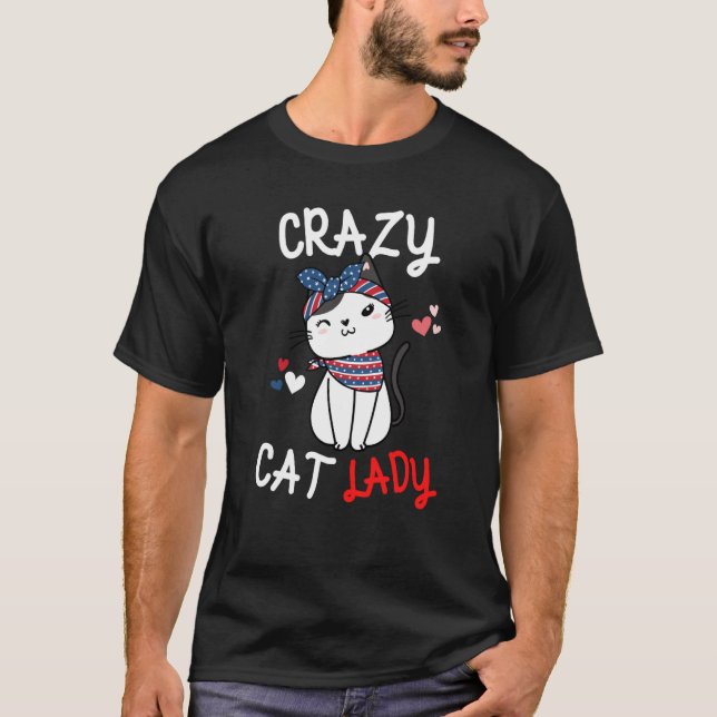 Camiseta Crazy Cat Lady Women Animal Mother's Day (Anverso)