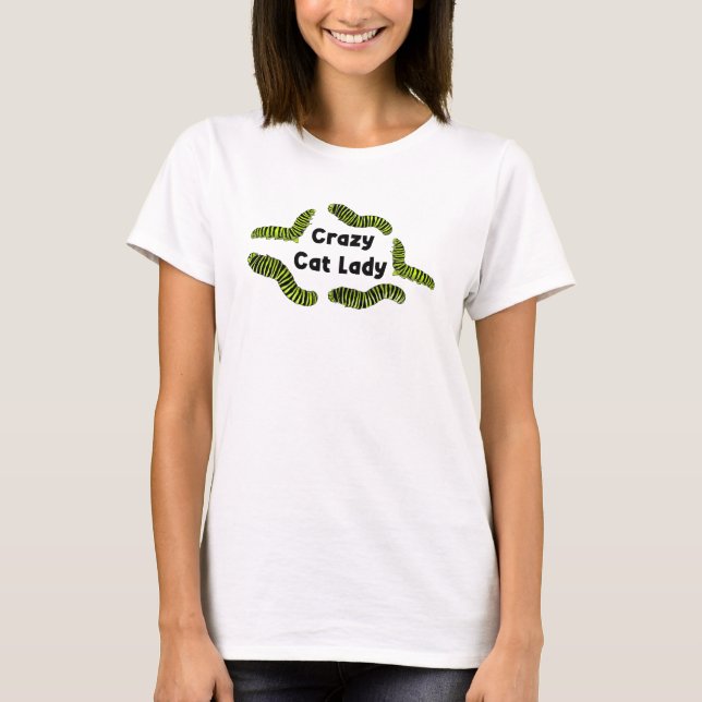 Camiseta Crazy Caterpillar Lady (Anverso)