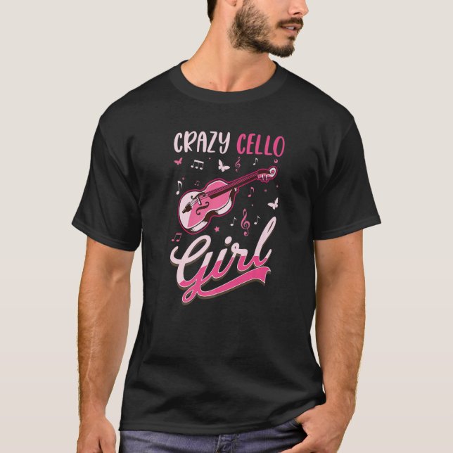 Camiseta Crazy Cello Chica Cello Player Cellist 1 (Anverso)