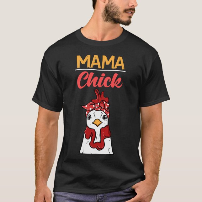 Camiseta Crazy Chicken Lady Chicken Mom   (Anverso)